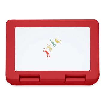 Retro Volleyball - Lunchbox - red - Front