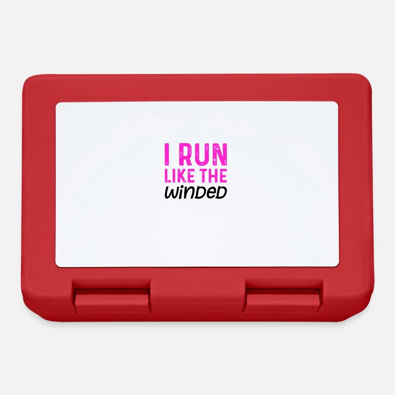 Funny Running Quote Struggle Run Winded Runner - Lunchbox - red