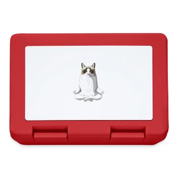 Ragdoll Katze - Brotdose - Rot - Vorne
