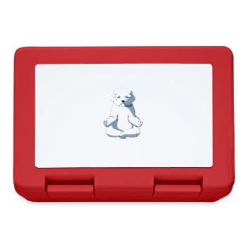 Yoga Maltese Dog - Lunchbox - red - Front