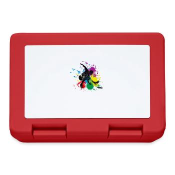 Splash Disc Golf gift for Disc Golf Player - Lunchbox - red - Front