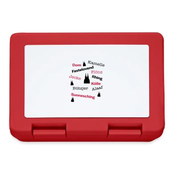 Kölsche Language - Lunchbox - red - Front