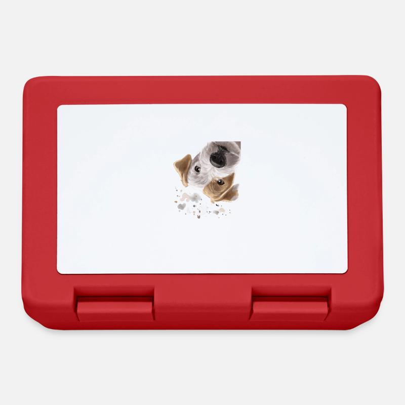 Neugieriger Parson Russell Terrier Hund - Brotdose - Rot