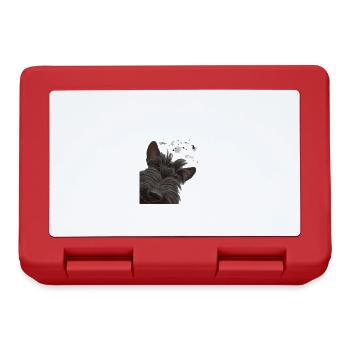 Curious Scottish Terrier Dog - Lunchbox - red - Front