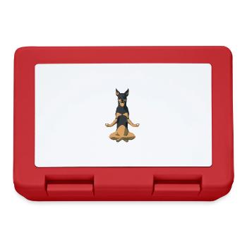 Méditation Chien Australian Kelpie - Boîte à goûter - rouge - Devant