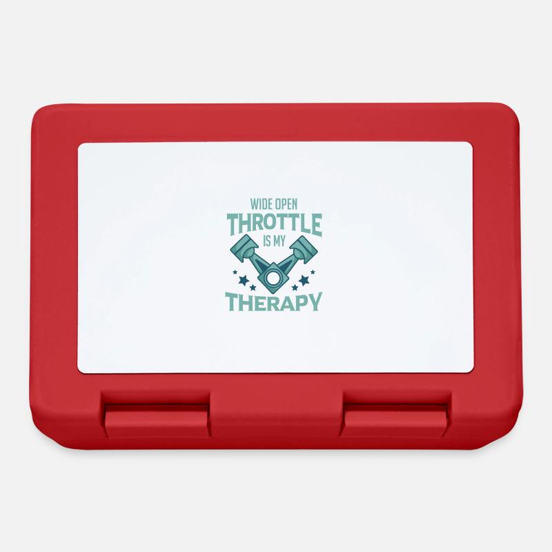 Driver Funny Automotive Fast Car Wide Open - Lunchbox - red