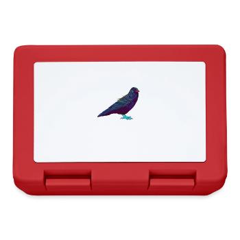 Splash Raven Bird Crow - Lunchbox - red - Front