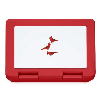 Drôles d’oiseaux Cardinal rouge - Boîte à goûter - rouge - Devant