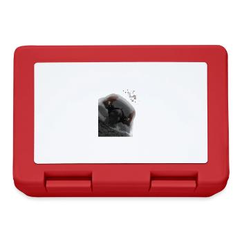 Funny Curious Bird Sparrow - Lunchbox - red - Front