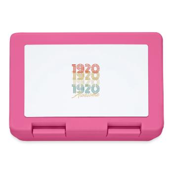 Funny Birthday Awesome 1920 - Brotdose - Pink - Vorne