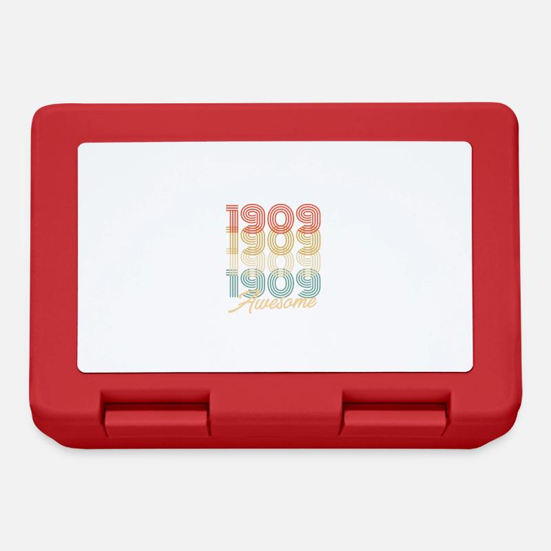 Lustiger Geburtstag Awesome 1909 - Brotdose - Rot