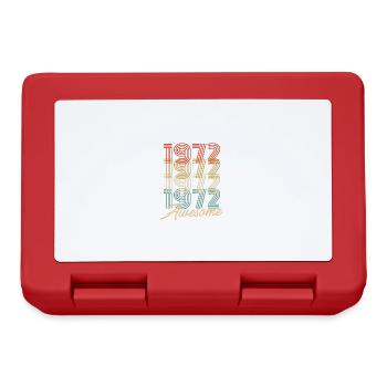 Funny Birthday Awesome 1972 - Lunchbox - red - Front