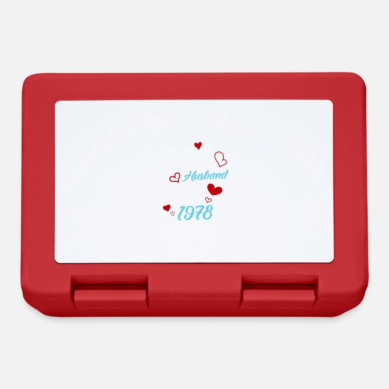 Bester Ehemann seit 1978 Hochzeit - Brotdose - Rot