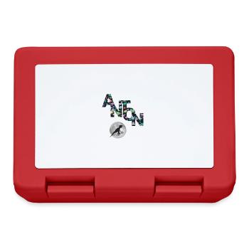 ANTON - Beautiful boy name with dinosaur - Lunchbox - red - Front