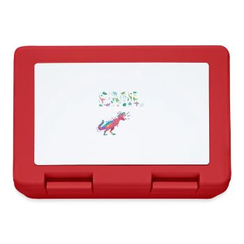 EMIL - Beautiful boy name with dinosaur - Lunchbox - red - Front
