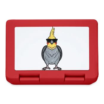 Cockatiel - Lunchbox - red - Front