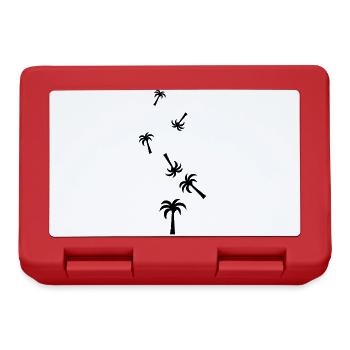 palme symbol - Brotdose - Rot - Vorne