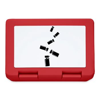 Icône Coiffeur - Boîte à goûter - rouge - Devant
