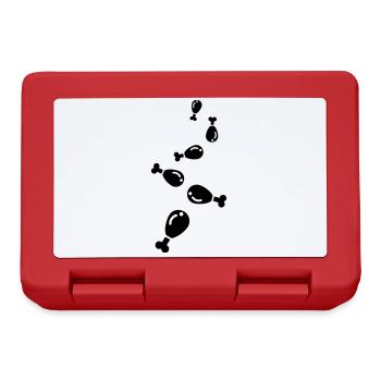 Chicken icon symbol - Lunchbox - red - Front