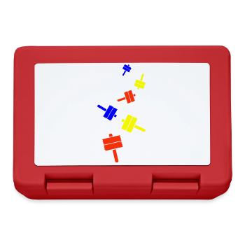 Icône de signalisation - Boîte à goûter - rouge - Devant