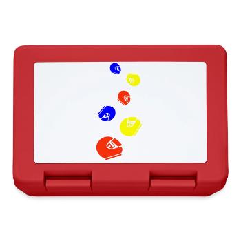 Racing driver helm racing Bunt - Lunchbox - red - Front