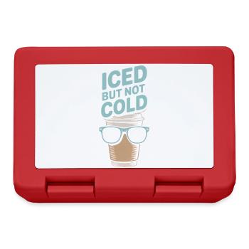 Iced But Not Cold Eiskaffee Humor Barista - Brotdose - Rot - Vorne