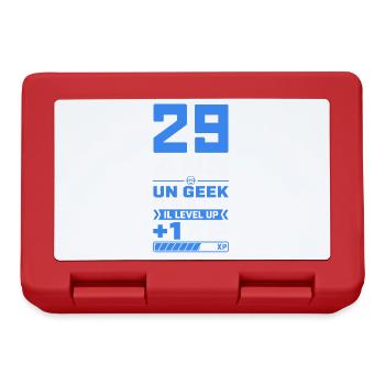 29 Ans Humour Geek 29 Ans Anniversaire Gamer - Boîte à goûter - rouge - Devant