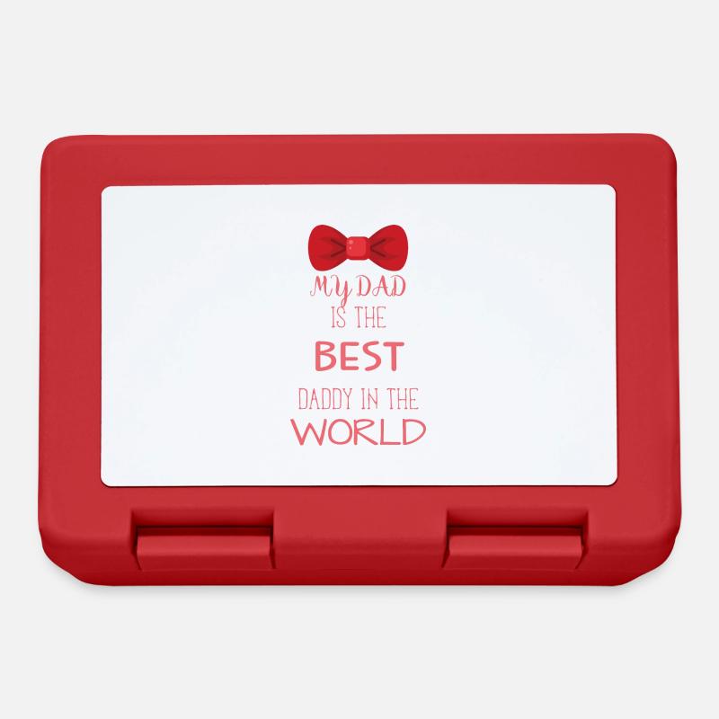 My Dad Is The Best DADDY In The World - Boîte à goûter - rouge