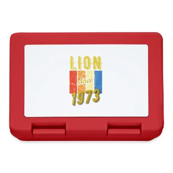 Léo 1973 Zodiac Cadeau d’anniversaire - Boîte à goûter - rouge - Devant