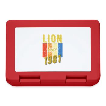 Léo 1981 Zodiac Cadeau d’anniversaire - Boîte à goûter - rouge - Devant