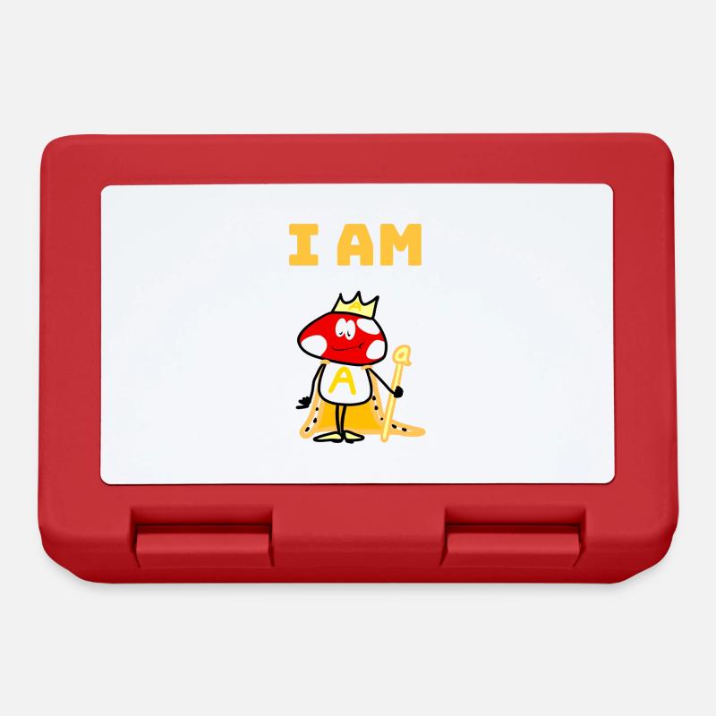 I am A - Lunchbox - red
