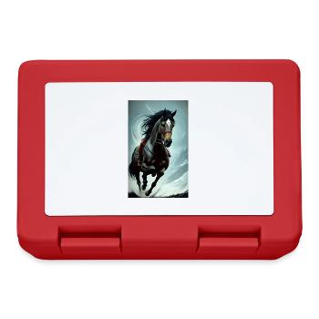 Horse | Horseback riding | Animal | Mount | Colorful - Lunchbox - red - Front