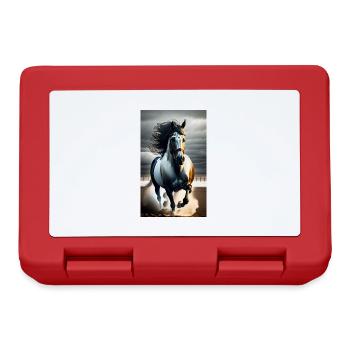 Horse | Horseback riding | Animal | Mount | Colorful - Lunchbox - red - Front