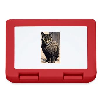 Katze | Haustier | Katzenfan | niedlich | Kätzchen - Brotdose - Rot - Vorne