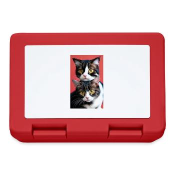 Katze | Haustier | Katzenfan | niedlich | Kätzchen - Brotdose - Rot - Vorne