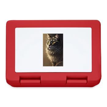 Cat | Pet | Cat Fan | cute | Kitten - Lunchbox - red - Front