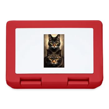 Katze | Haustier | Katzenfan | niedlich | Kätzchen - Brotdose - Rot - Vorne