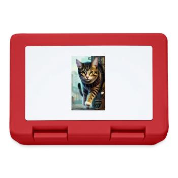 Cat | Pet | Cat Fan | cute | Kitten - Lunchbox - red - Front