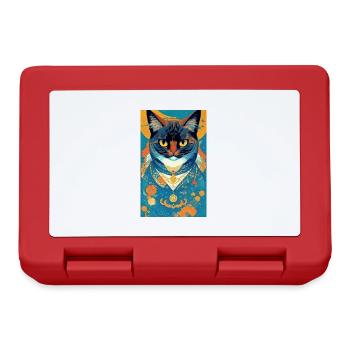Cat | Pet | Cat Fan | cute | Kitten - Lunchbox - red - Front