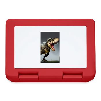 Dinosaures | T-Rex | Tyrannosaure - Boîte à goûter - rouge - Devant