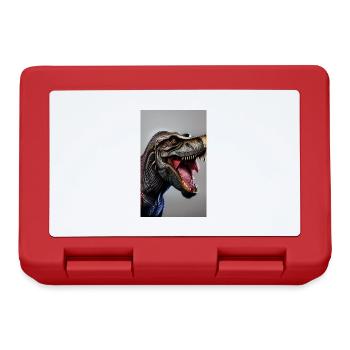 Dinosaures | T-Rex | Tyrannosaure - Boîte à goûter - rouge - Devant