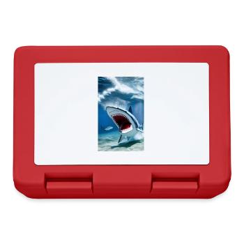 Shark | Great White Shark | Sea creature | Fish - Lunchbox - red - Front