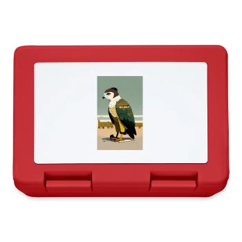 Aigle | Oiseaux | Liberté | Animaux - Boîte à goûter - rouge - Devant
