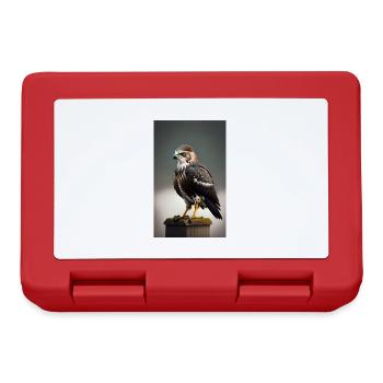 Aigle | Oiseaux | Liberté | Animaux - Boîte à goûter - rouge - Devant