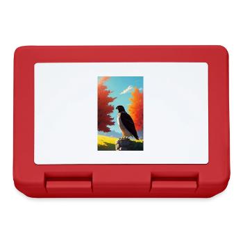 Aigle | Oiseaux | Liberté | Animaux - Boîte à goûter - rouge - Devant