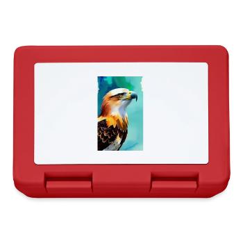Aigle | Oiseaux | Liberté | Animaux - Boîte à goûter - rouge - Devant