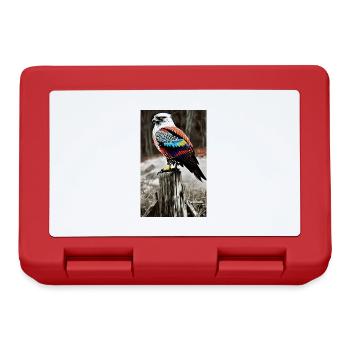 Aigle | Oiseaux | Liberté | Animaux - Boîte à goûter - rouge - Devant