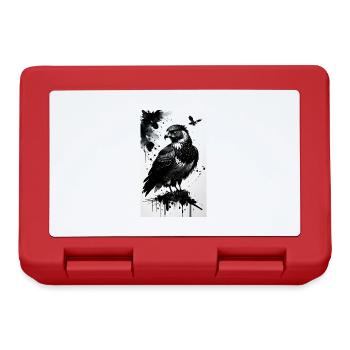 Aigle | Oiseaux | Liberté | Animaux - Boîte à goûter - rouge - Devant