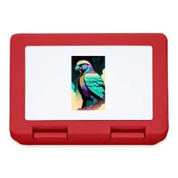 Aigle | Oiseaux | Liberté | Animaux - Boîte à goûter - rouge - Devant