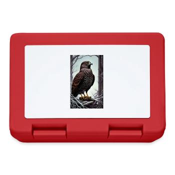 Adler | Vogel | Freiheit | Tiere - Brotdose - Rot - Vorne